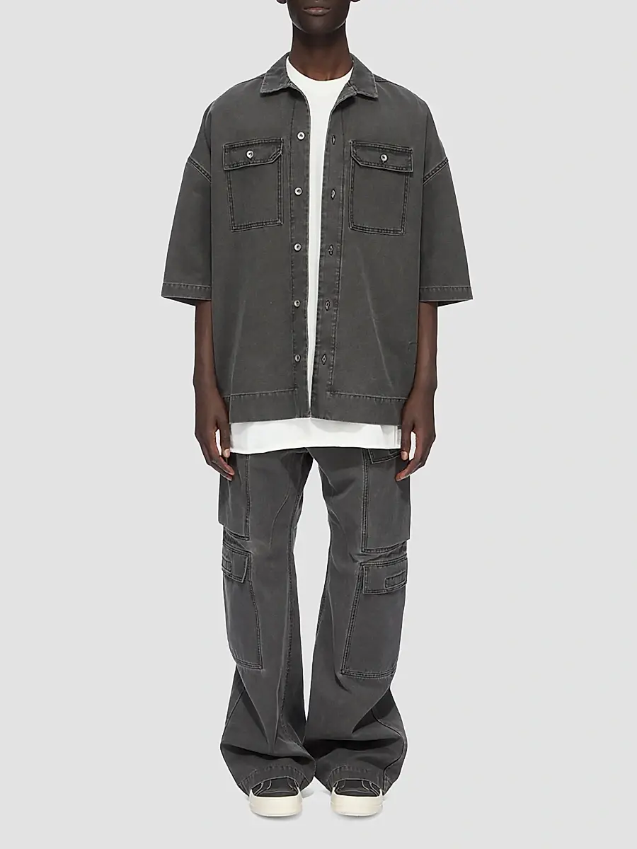 DRKSHDW by Rick Owens Men's Denim Cargo Jeans | Thumbnail 2 DRKSHDW by Rick Owens Men's Denim Cargo Jeans | Thumbnail 2