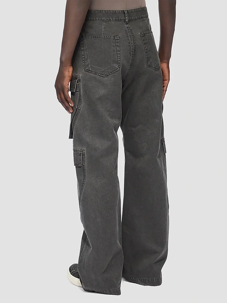 DRKSHDW by Rick Owens Men's Denim Cargo Jeans | Thumbnail 3 DRKSHDW by Rick Owens Men's Denim Cargo Jeans | Thumbnail 3