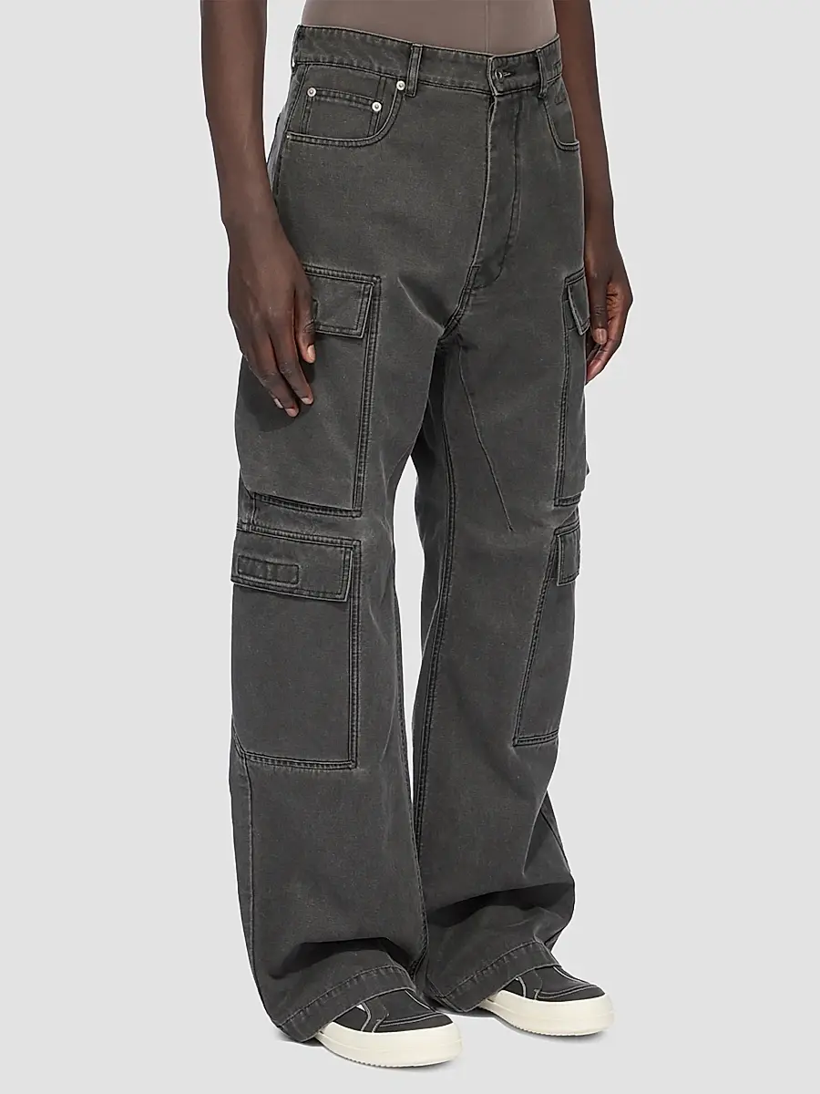 DRKSHDW by Rick Owens Men's Denim Cargo Jeans | Thumbnail 4 DRKSHDW by Rick Owens Men's Denim Cargo Jeans | Thumbnail 4