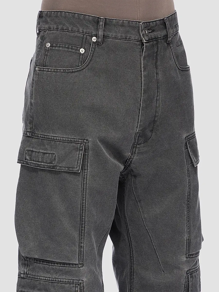 DRKSHDW by Rick Owens Men's Denim Cargo Jeans | Thumbnail 5 DRKSHDW by Rick Owens Men's Denim Cargo Jeans | Thumbnail 5