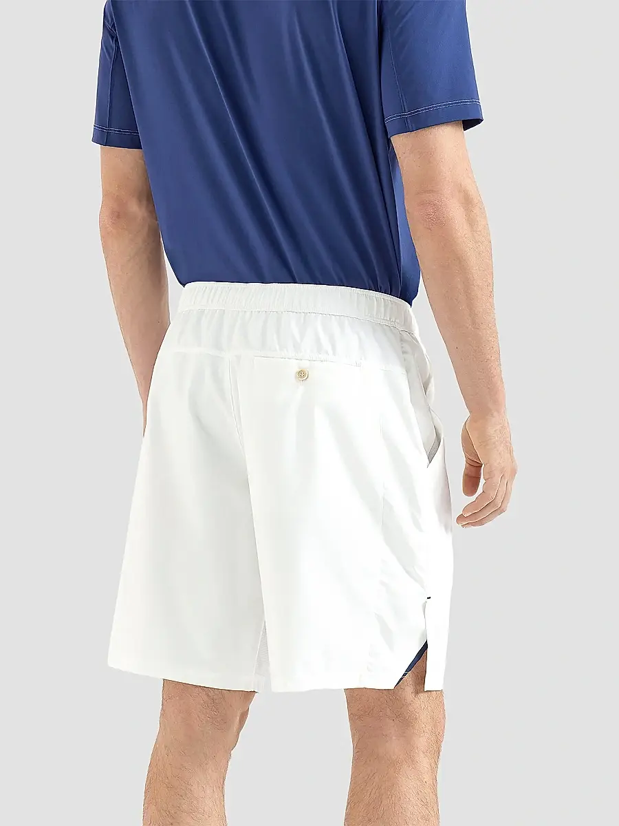 Brunello Cucinelli Men's Nylon Shorts with Logo - White | Thumbnail 4 Brunello Cucinelli Men's Nylon Shorts with Logo - White | Thumbnail 4
