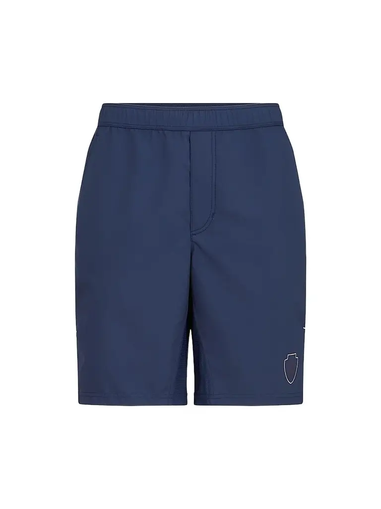 Brunello Cucinelli Men's Nylon Shorts with Logo - Blue