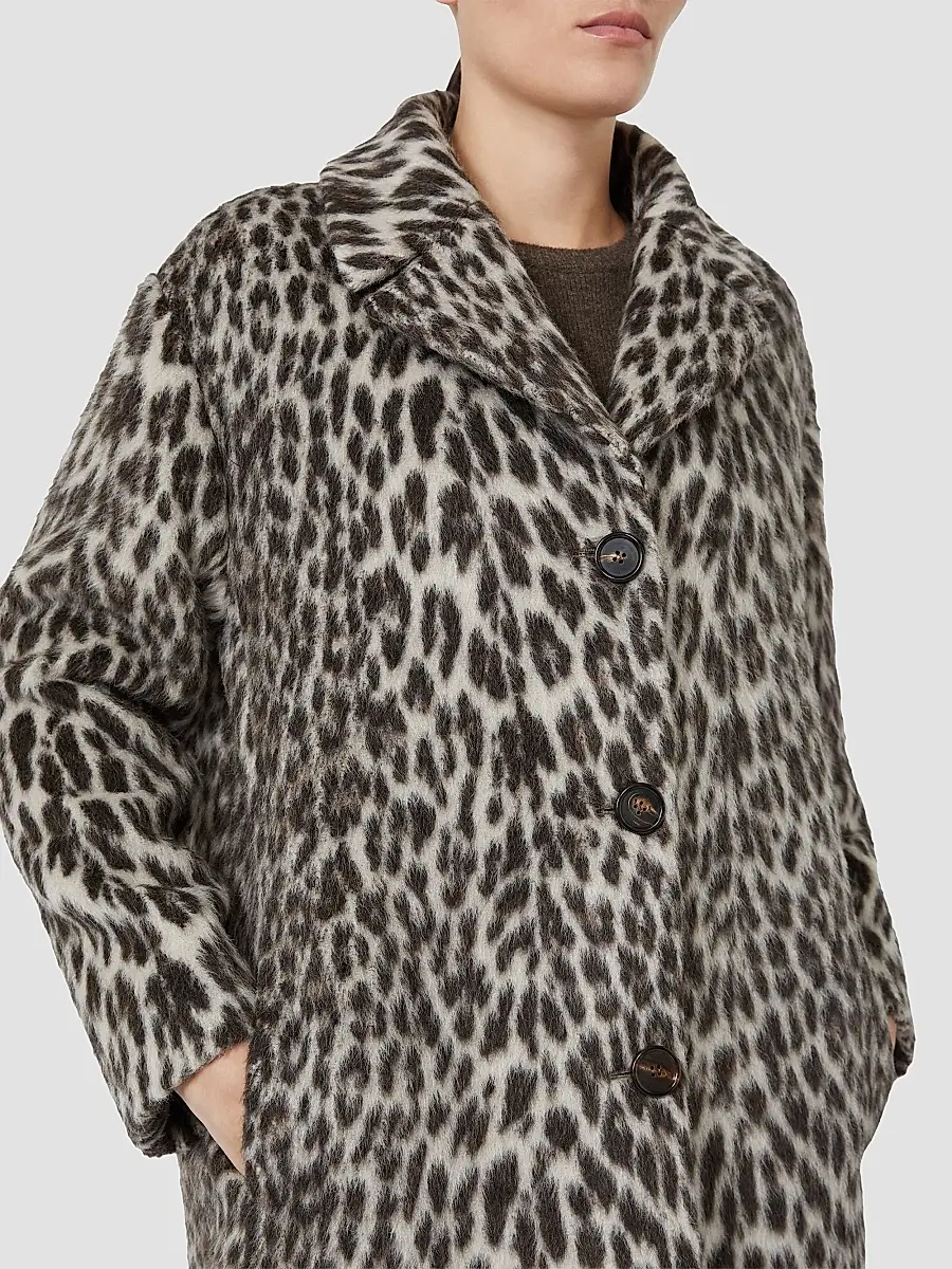 Max Mara Women's Soft Textured Jacquard Coat | Thumbnail 5 Max Mara Women's Soft Textured Jacquard Coat | Thumbnail 5