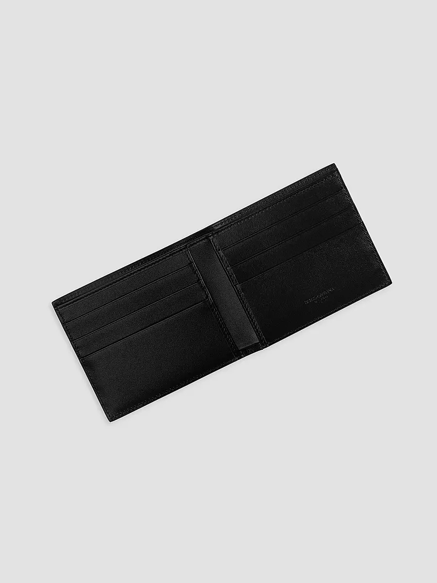 Dolce & Gabbana Men's DG Pebbled Leather Bifold Wallet | Thumbnail 2 Dolce & Gabbana Men's DG Pebbled Leather Bifold Wallet | Thumbnail 2