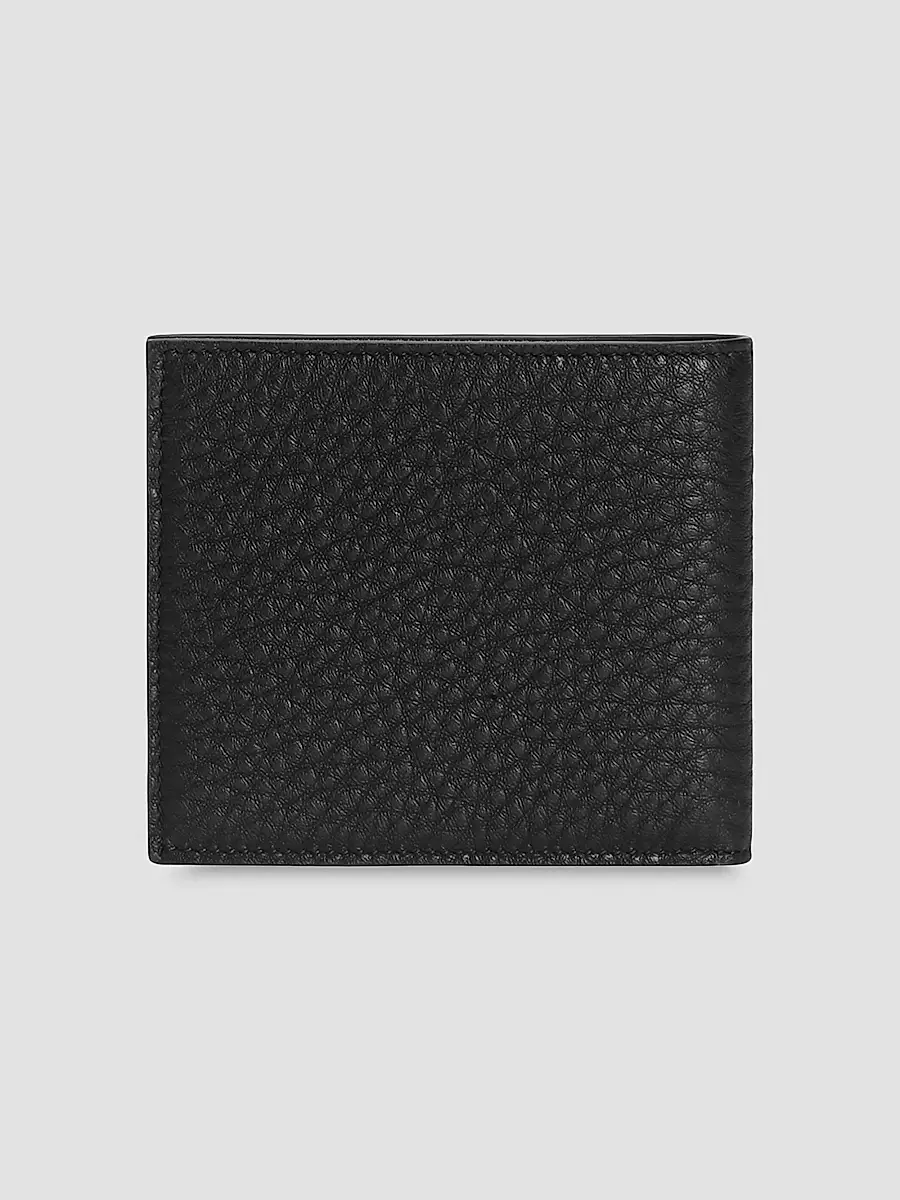 Dolce & Gabbana Men's DG Pebbled Leather Bifold Wallet | Thumbnail 4 Dolce & Gabbana Men's DG Pebbled Leather Bifold Wallet | Thumbnail 4