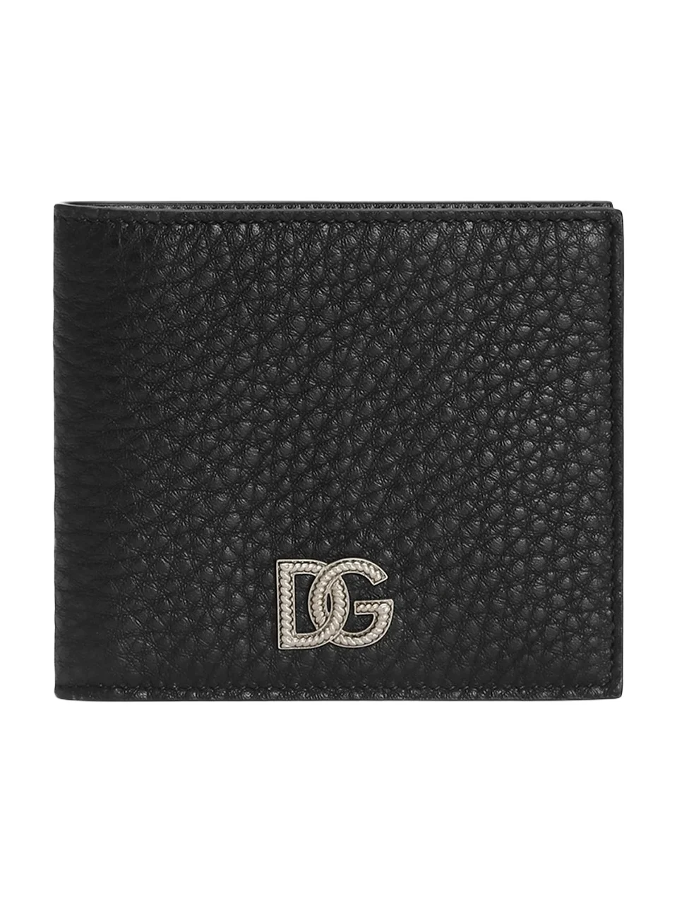 Dolce & Gabbana Men's DG Pebbled Leather Bifold Wallet