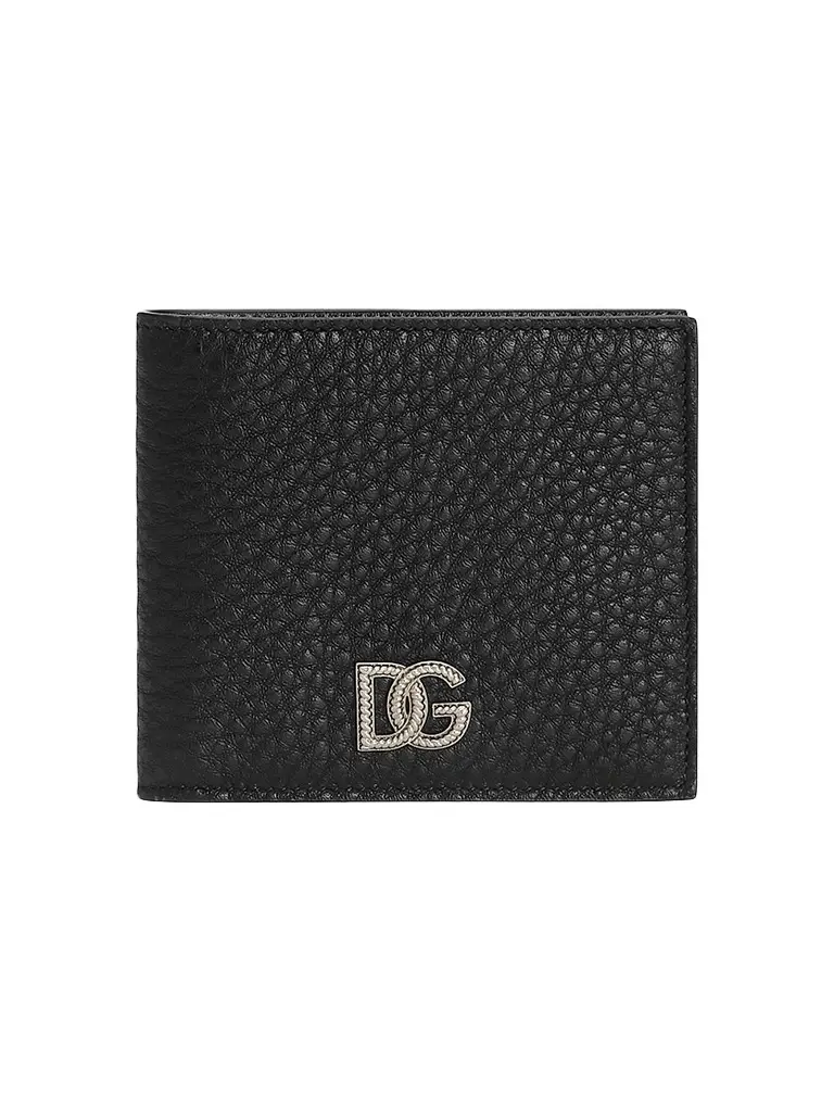 Dolce & Gabbana Men's DG Pebbled Leather Bifold Wallet