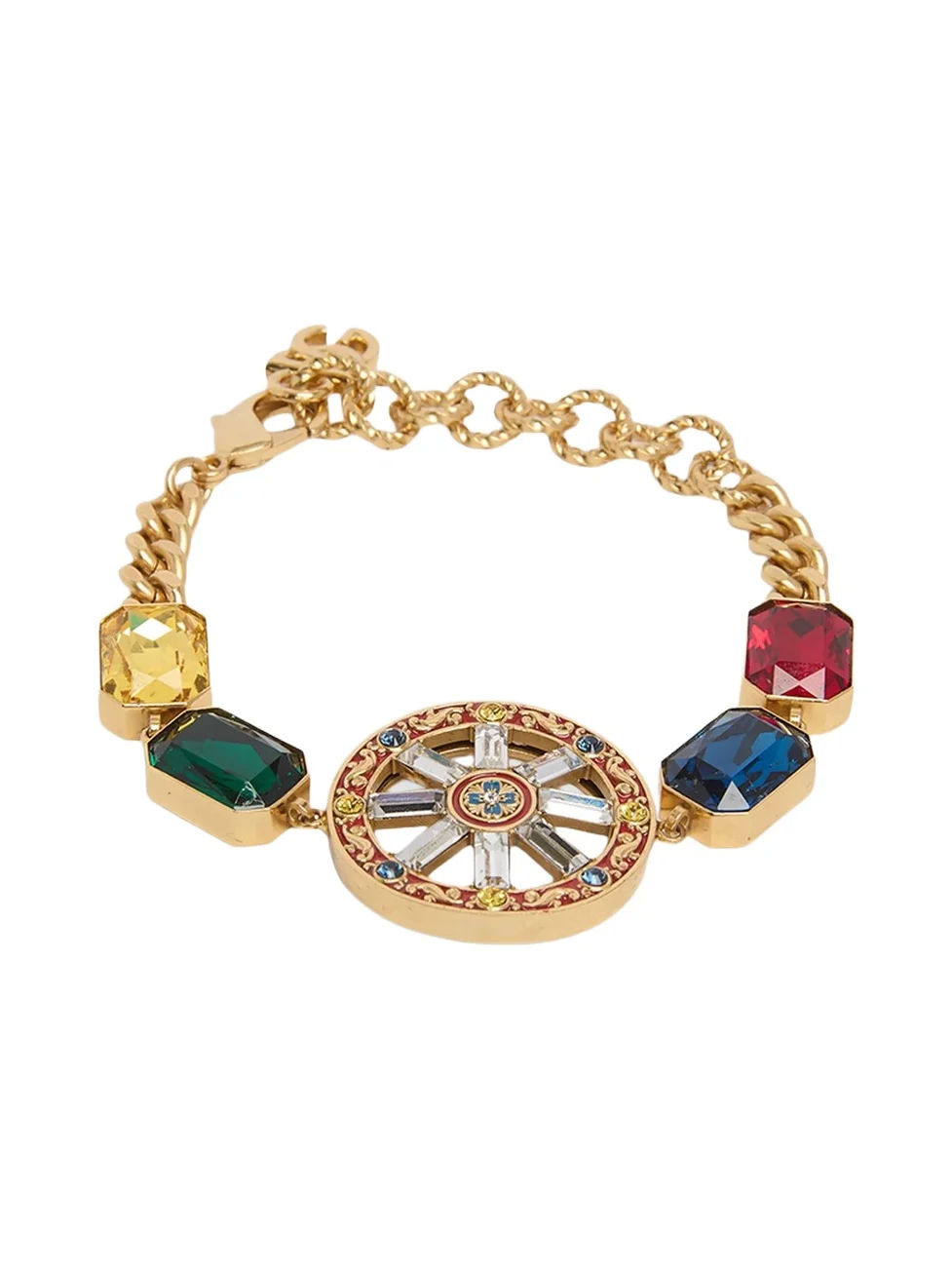 Women's Carretto Wheel Goldtone & Glass Crystal Bracelet Women's Carretto Wheel Goldtone & Glass Crystal Bracelet