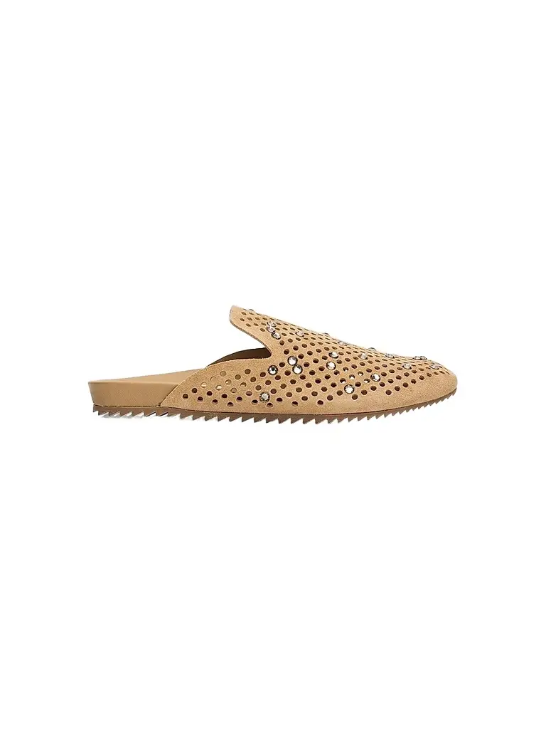 PEDRO GARCIA Women's Braidy Perforated Suede Mules