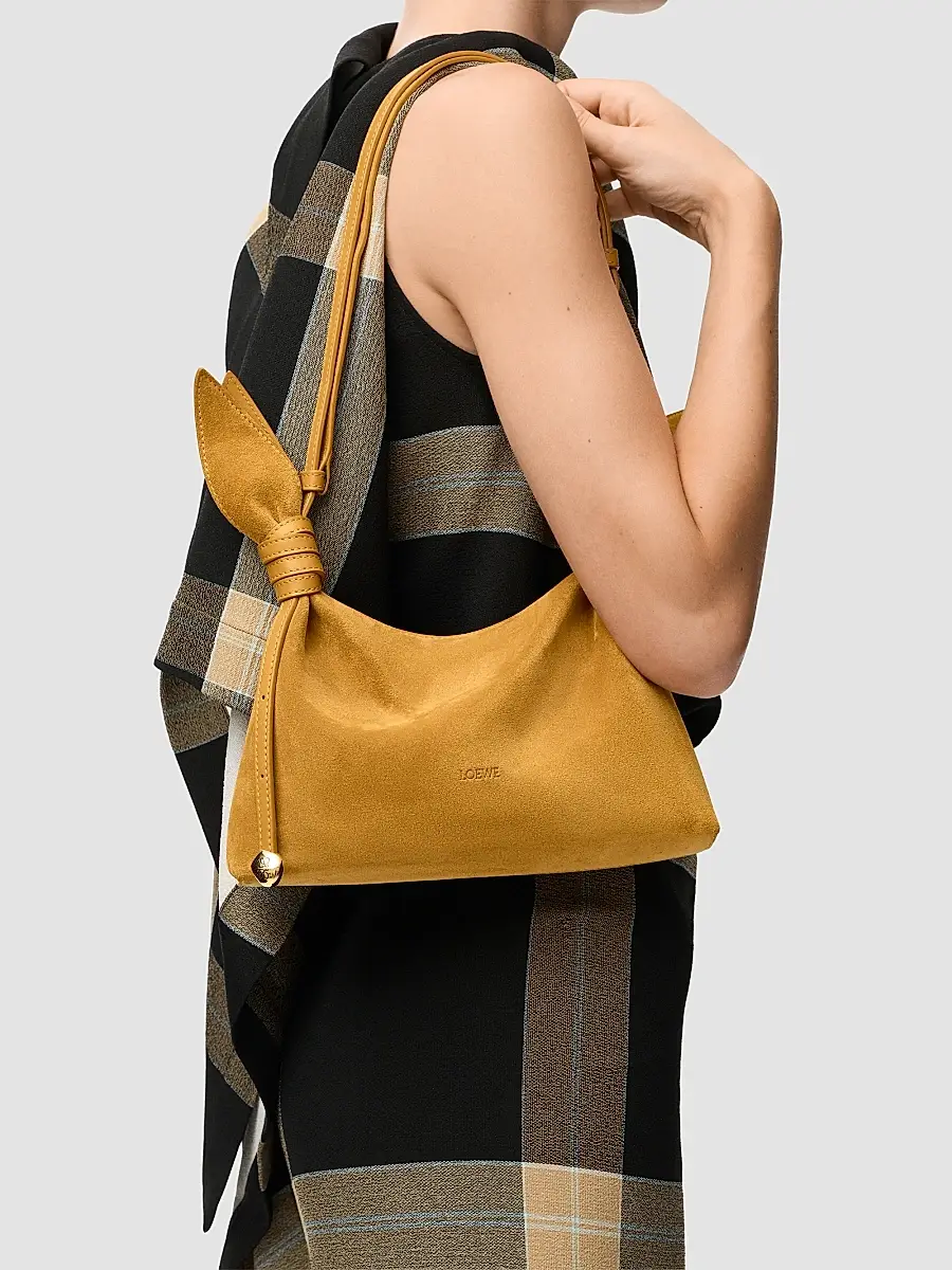 Loewe Women's Scarf Mini Suede Shoulder Bag | Thumbnail 2