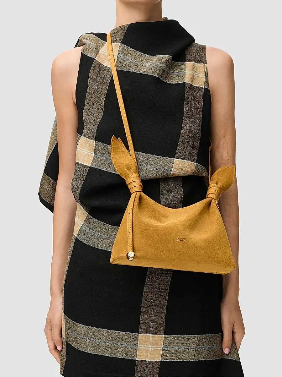 Loewe Women's Scarf Mini Suede Shoulder Bag | Thumbnail 3