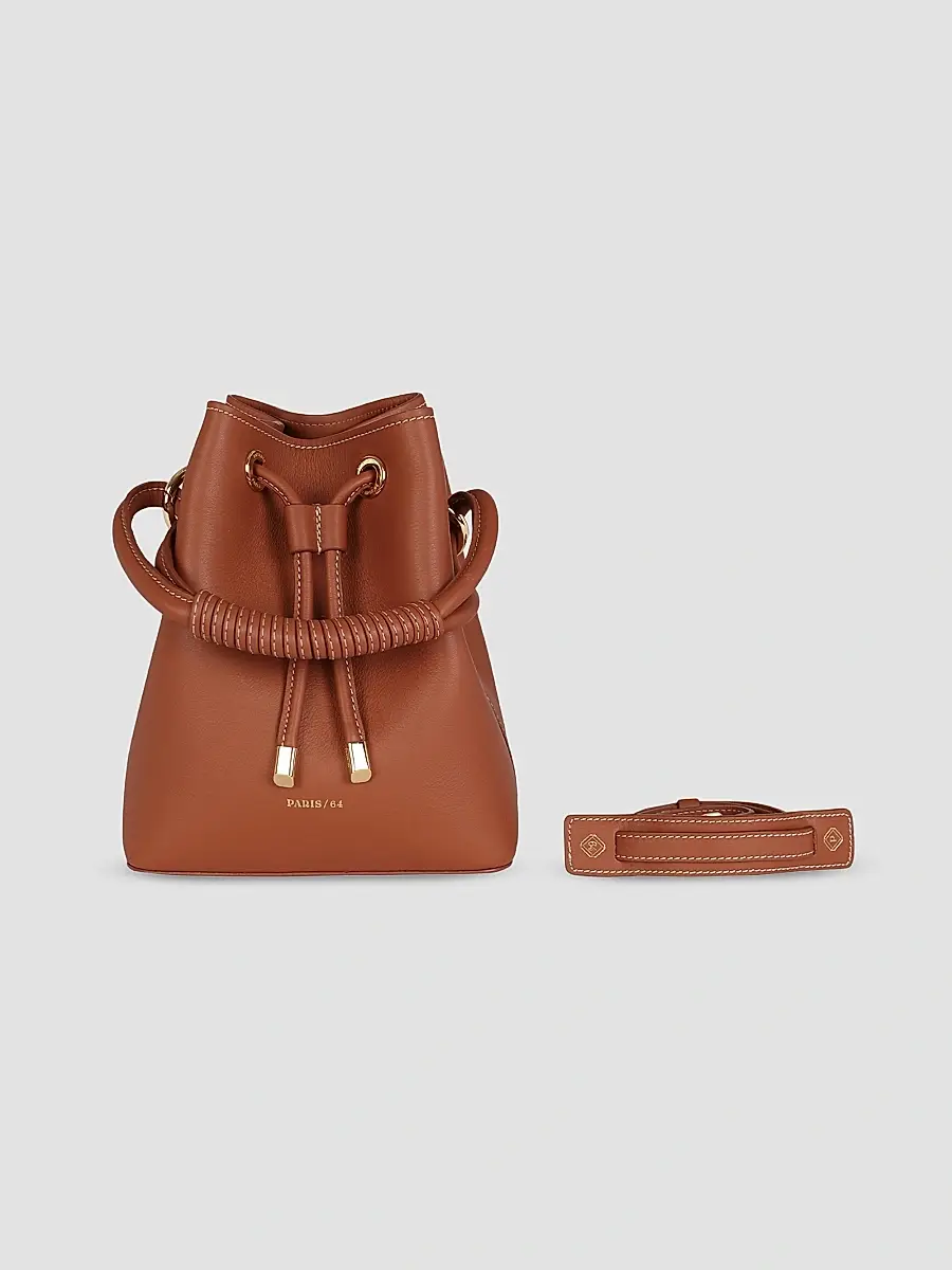 PARIS/64 Women's Studio Leather Bucket Bag | Thumbnail 2