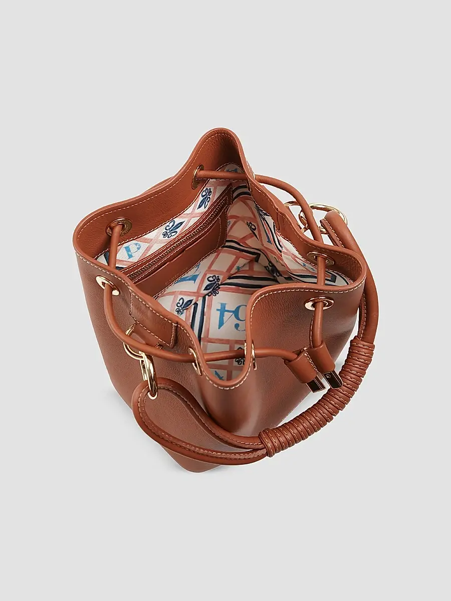 PARIS/64 Women's Studio Leather Bucket Bag | Thumbnail 4