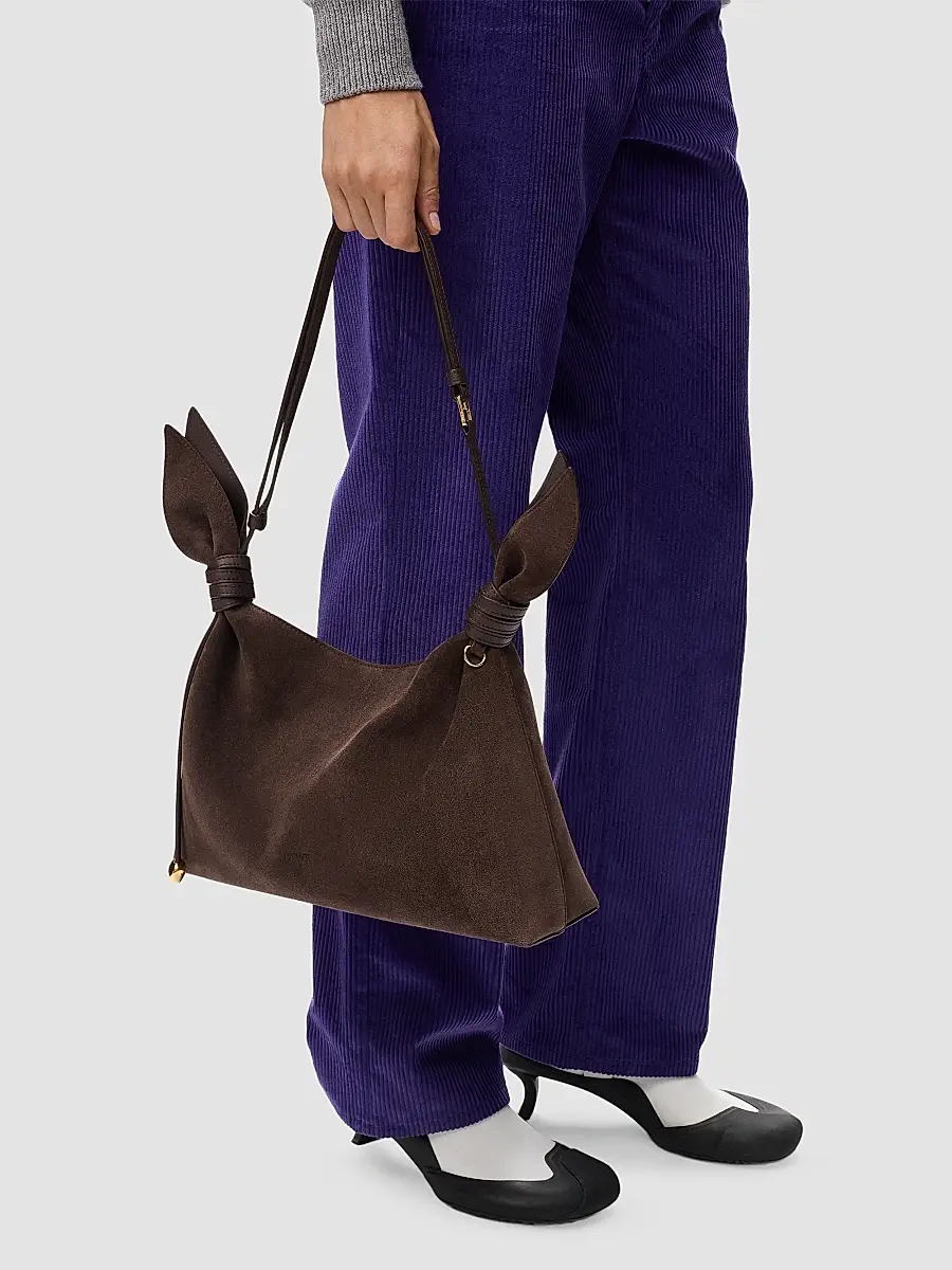 Loewe Women's Scarf Mini Suede Shoulder Bag | Thumbnail 2