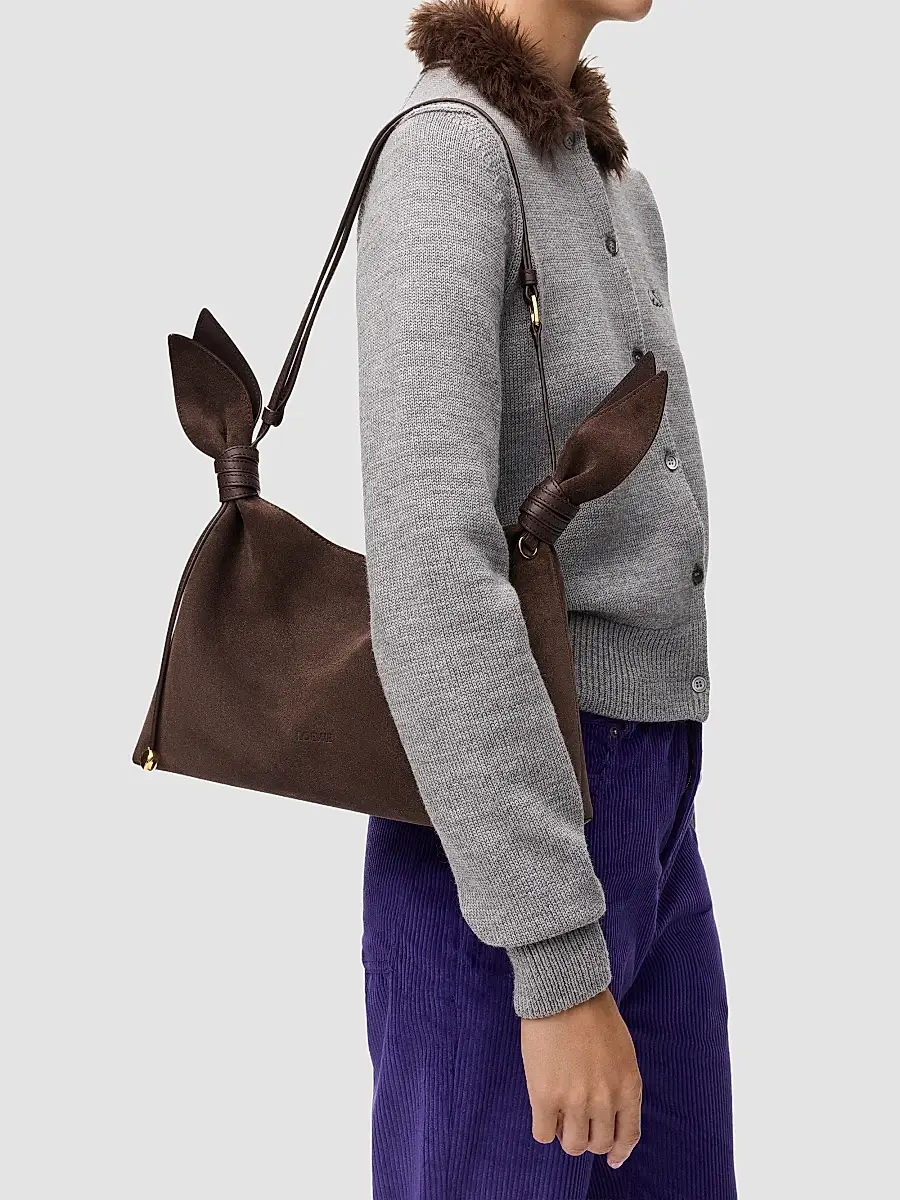 Loewe Women's Scarf Mini Suede Shoulder Bag | Thumbnail 3