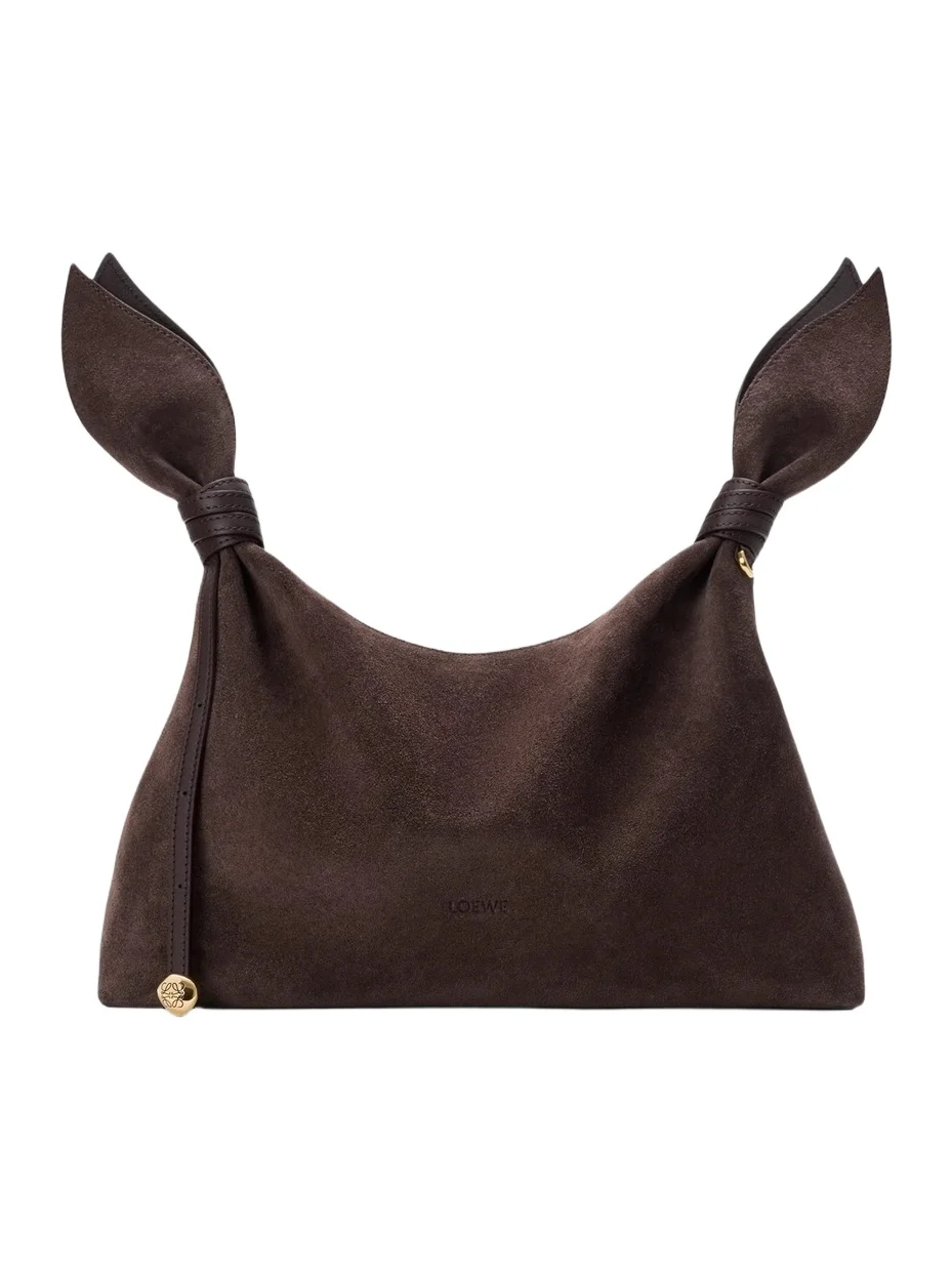 Loewe Women's Scarf Mini Suede Shoulder Bag