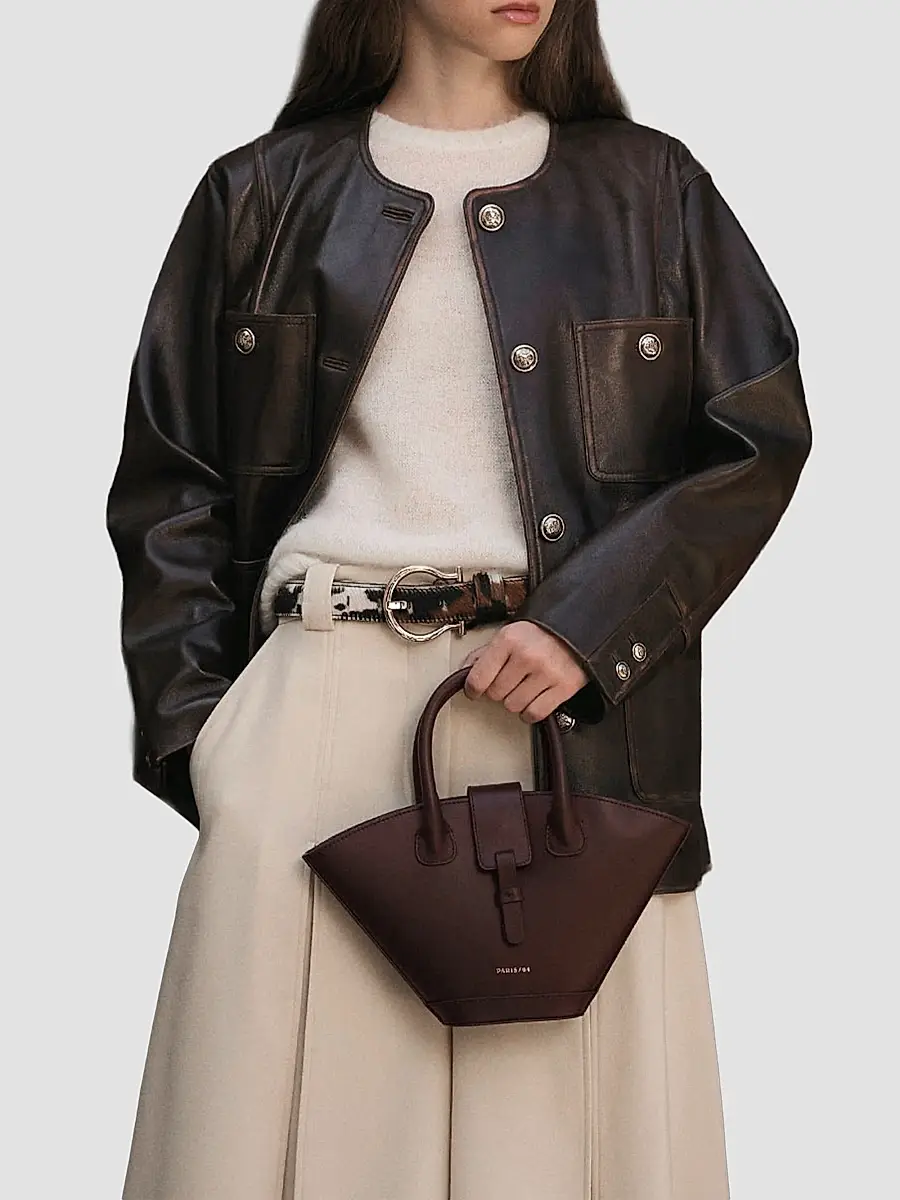 PARIS/64 Women's Lumière Mini Leather Top Handle Bag | Thumbnail 2 PARIS/64 Women's Lumière Mini Leather Top Handle Bag | Thumbnail 2