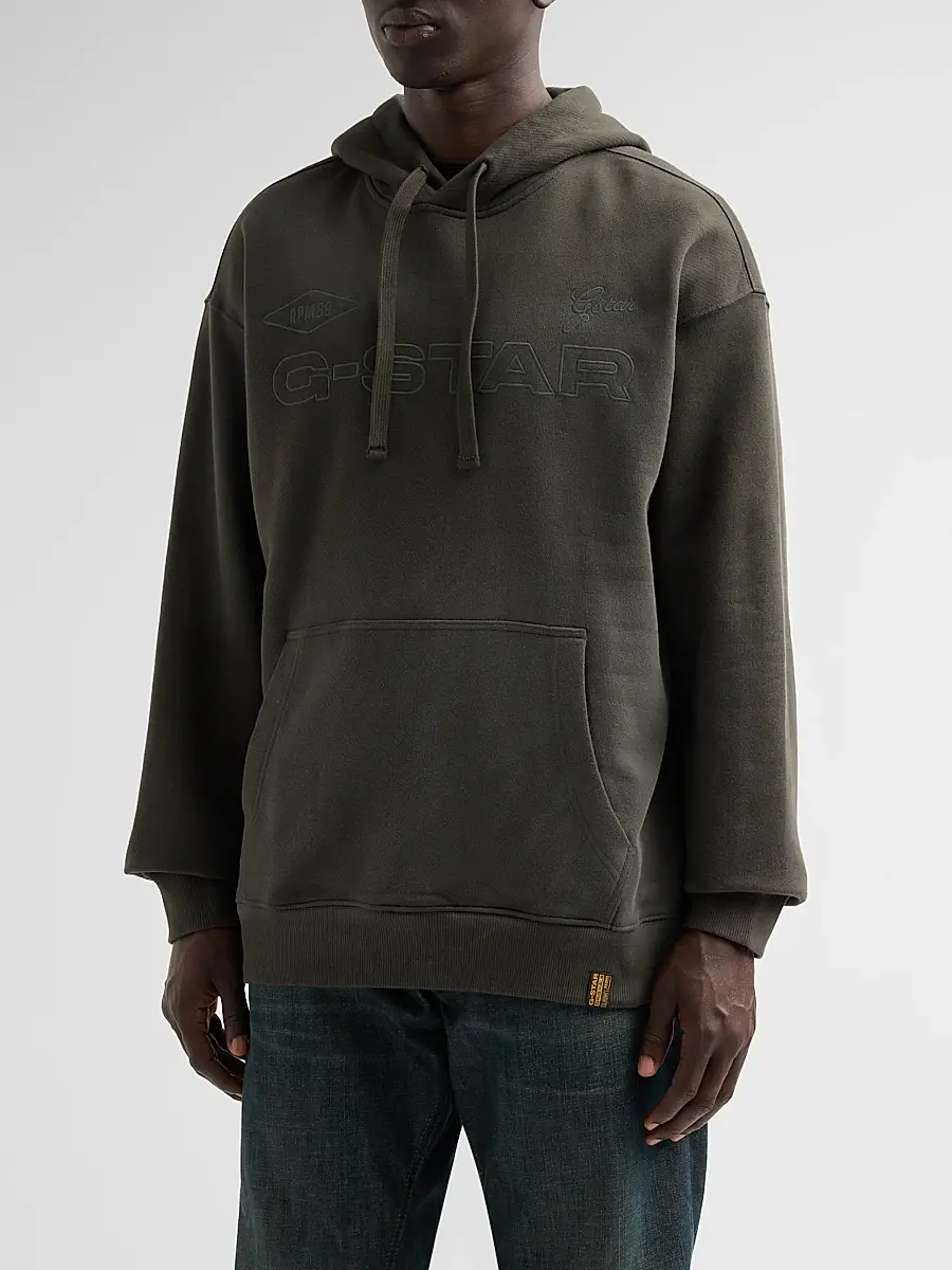 G-Star Men's Embro Sprayed Relaxed Hoodie | Thumbnail 4