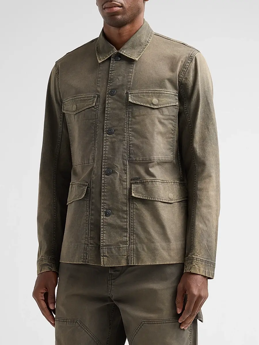 G-Star Men's 4-Pocket Cotton Twill Overshirt | Thumbnail 4 G-Star Men's 4-Pocket Cotton Twill Overshirt | Thumbnail 4