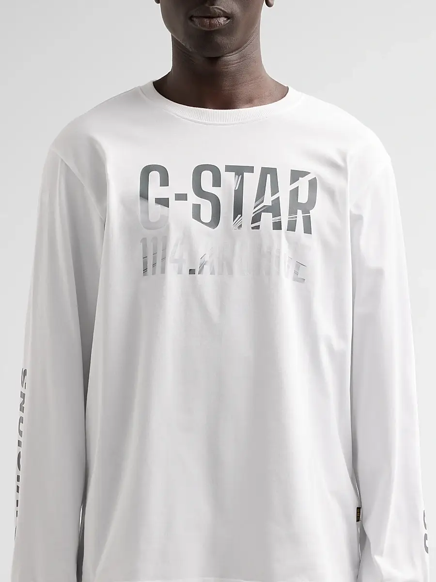 G-Star Men's Photo Print Relaxed Long-Sleeve T-Shirt | Thumbnail 5 G-Star Men's Photo Print Relaxed Long-Sleeve T-Shirt | Thumbnail 5