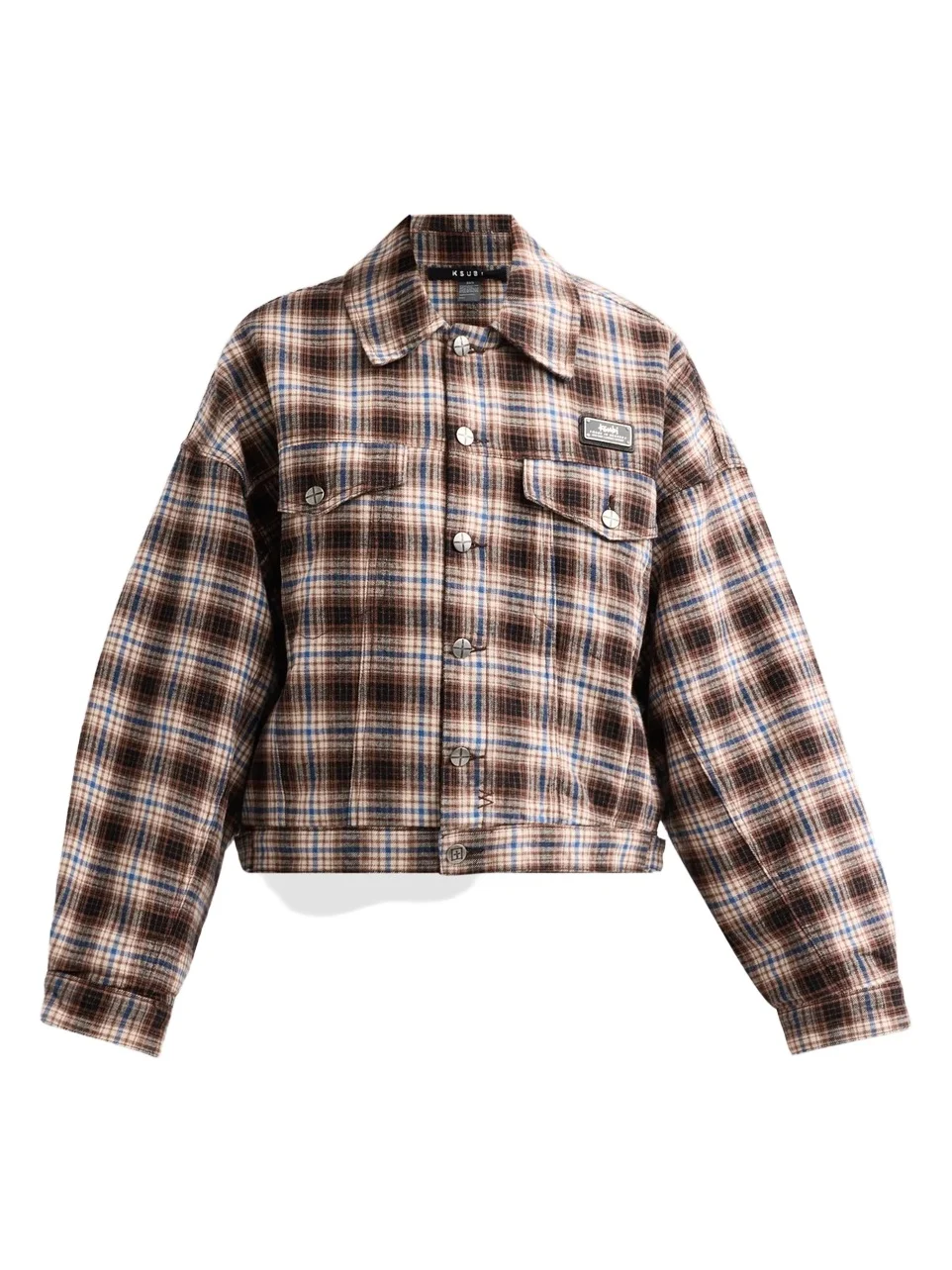 Ksubi Women's Relaxed Plaid Trucker Jacket