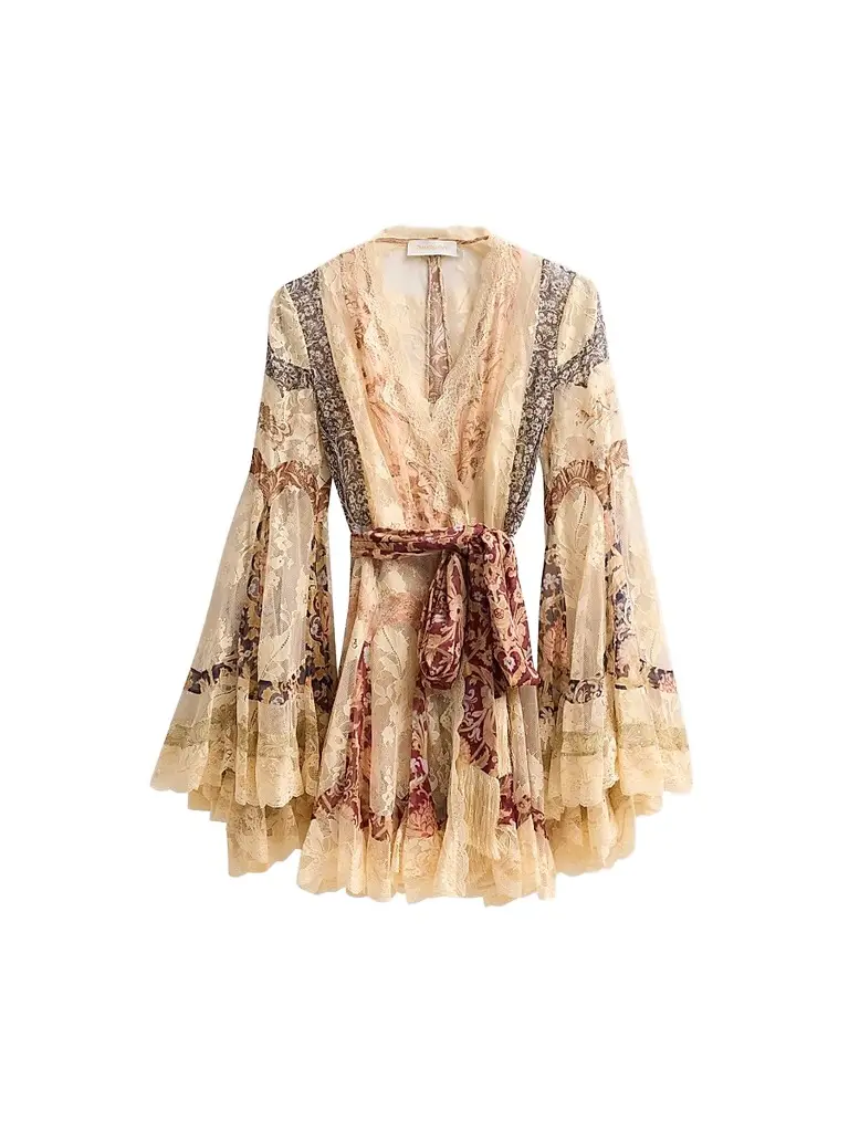 Women's Valiant Panelled Wrap Mini Dress