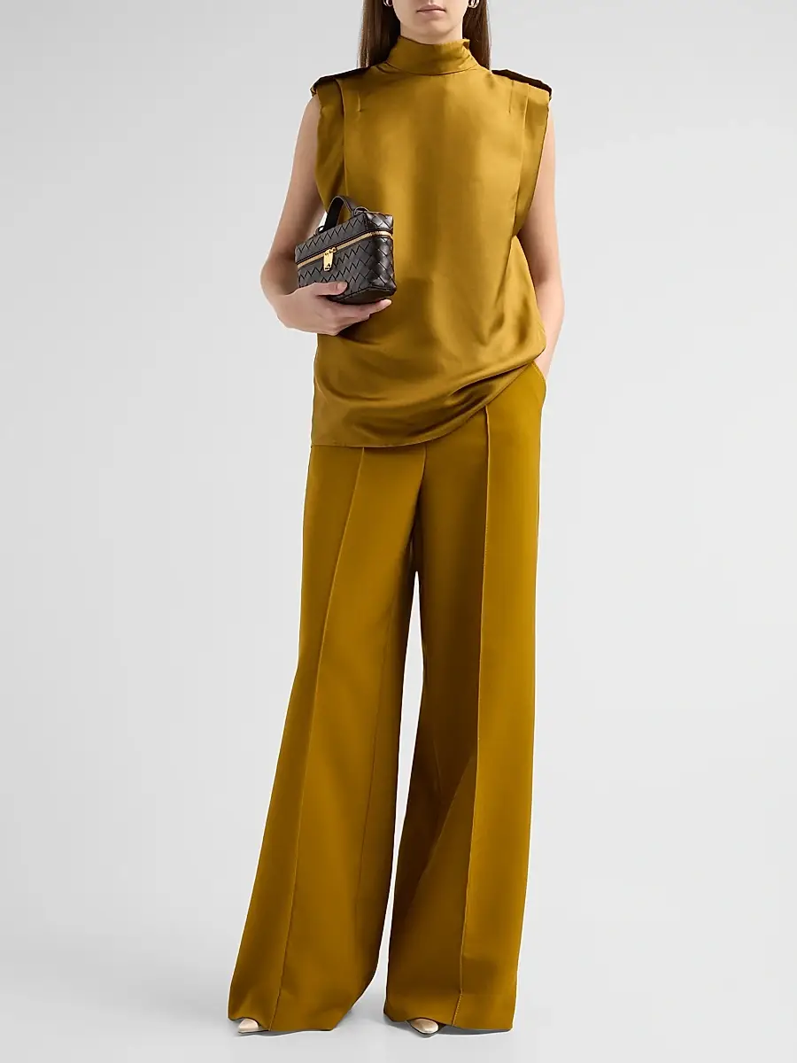 Zimmermann Women's Silk Sleeveless Tuck Blouse | Thumbnail 2 Zimmermann Women's Silk Sleeveless Tuck Blouse | Thumbnail 2