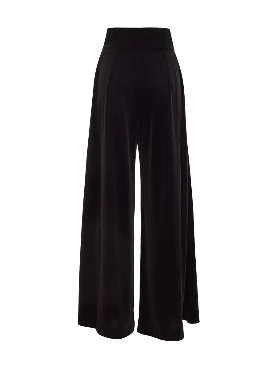 Loretta Caponi Egnazia Velvet Palazzo Pants | Thumbnail 2 Loretta Caponi Egnazia Velvet Palazzo Pants | Thumbnail 2