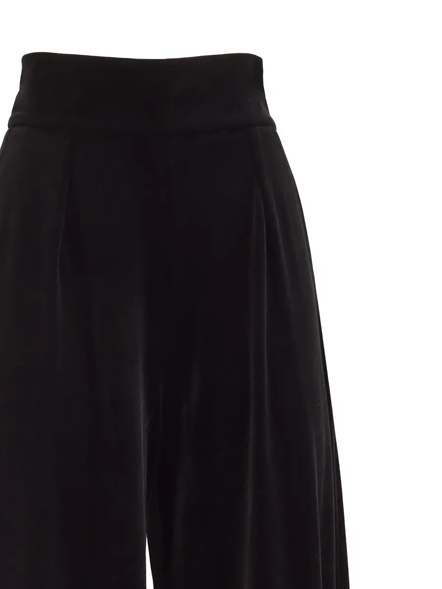 Loretta Caponi Egnazia Velvet Palazzo Pants | Thumbnail 3 Loretta Caponi Egnazia Velvet Palazzo Pants | Thumbnail 3