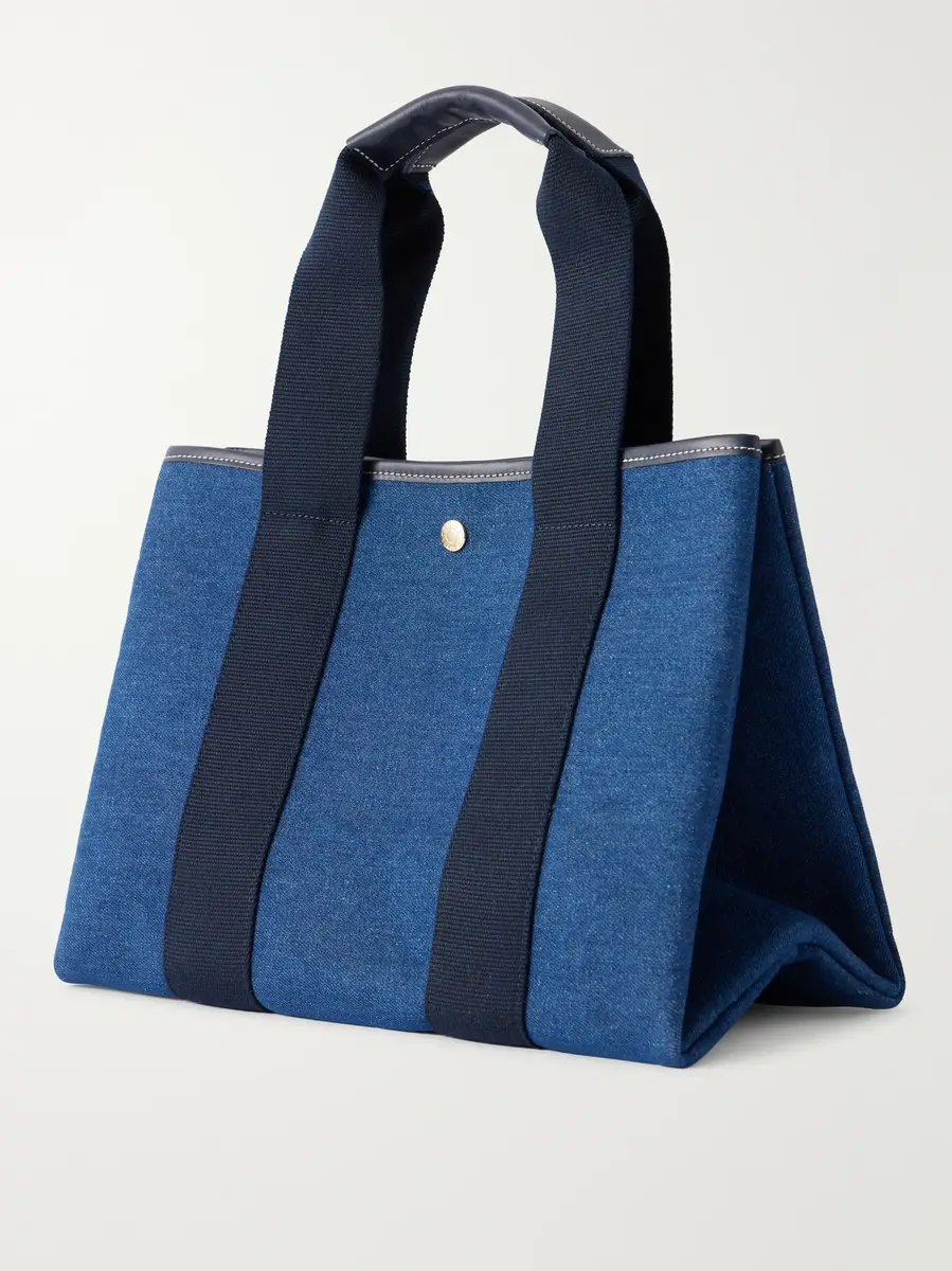 RUE de VERNEUIL Traversée medium leather and webbing-trimmed denim tote | Thumbnail 4 RUE de VERNEUIL Traversée medium leather and webbing-trimmed denim tote | Thumbnail 4