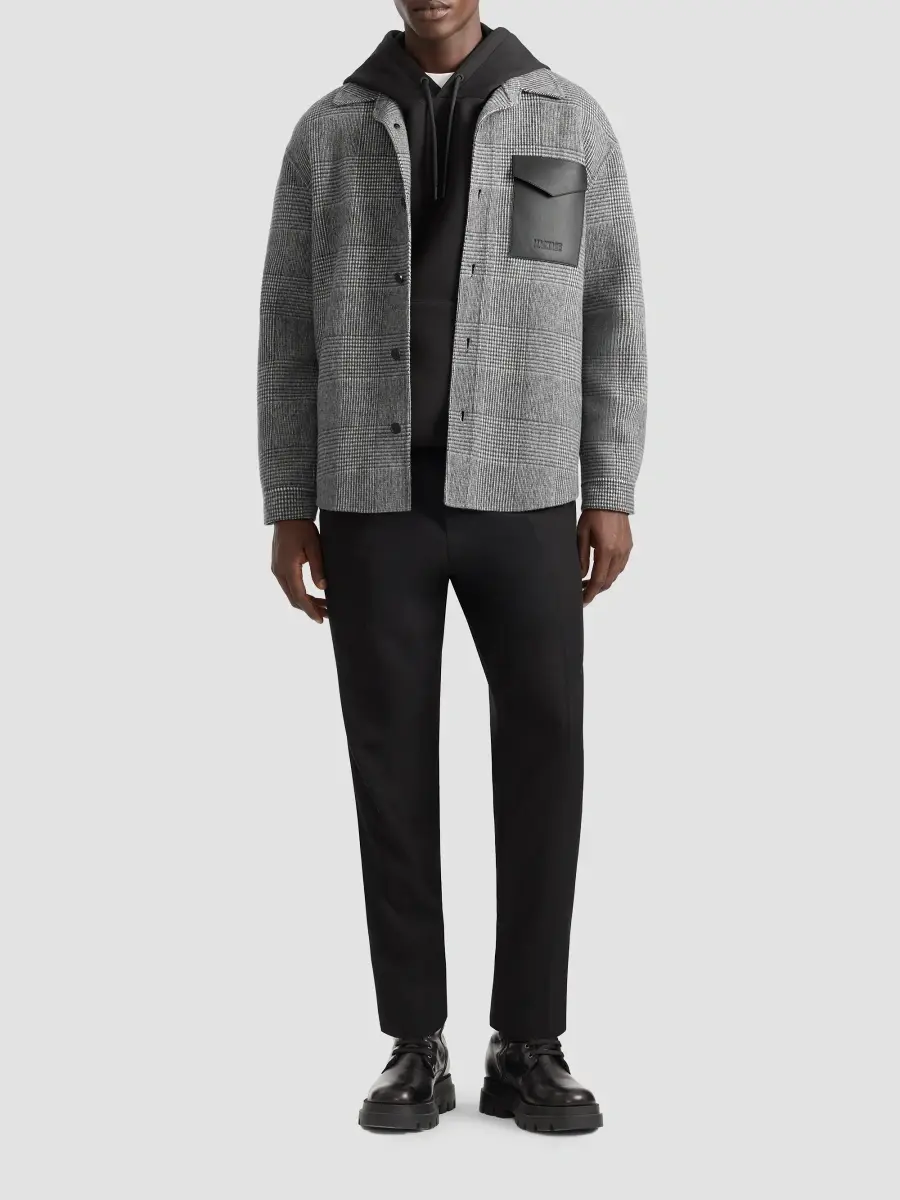 Mackage Men's Emmanuel Glen Check Double-Face Wool Shirt Jacket | Thumbnail 2 Mackage Men's Emmanuel Glen Check Double-Face Wool Shirt Jacket | Thumbnail 2