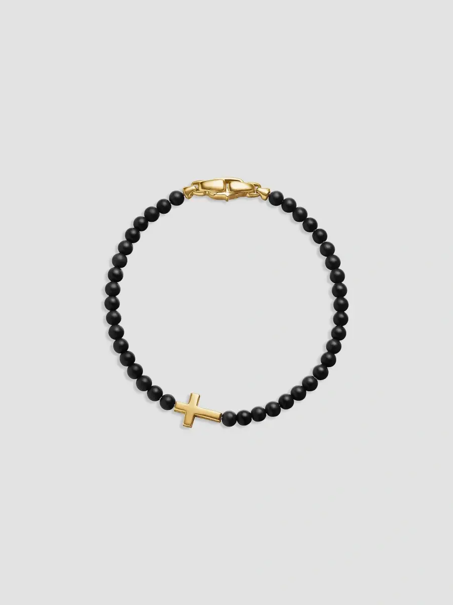 David Yurman Men's Spiritual Beads Cross Station Bracelet | Thumbnail 4 David Yurman Men's Spiritual Beads Cross Station Bracelet | Thumbnail 4
