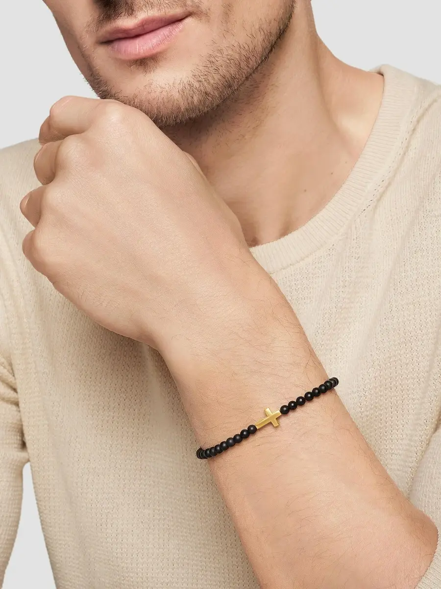 David Yurman Men's Spiritual Beads Cross Station Bracelet | Thumbnail 9 David Yurman Men's Spiritual Beads Cross Station Bracelet | Thumbnail 9