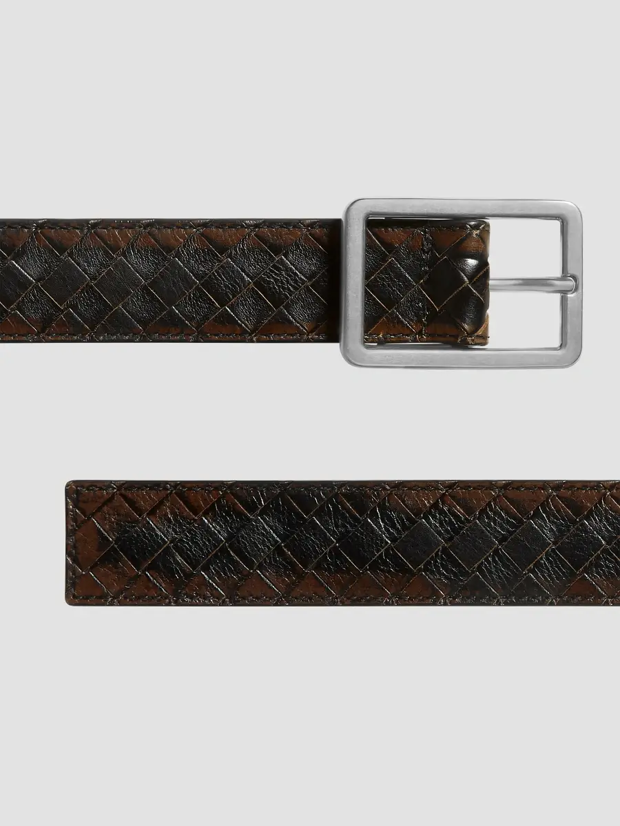 Bottega Veneta Men's Inrecciato Leather Belt | Thumbnail 4 Bottega Veneta Men's Inrecciato Leather Belt | Thumbnail 4