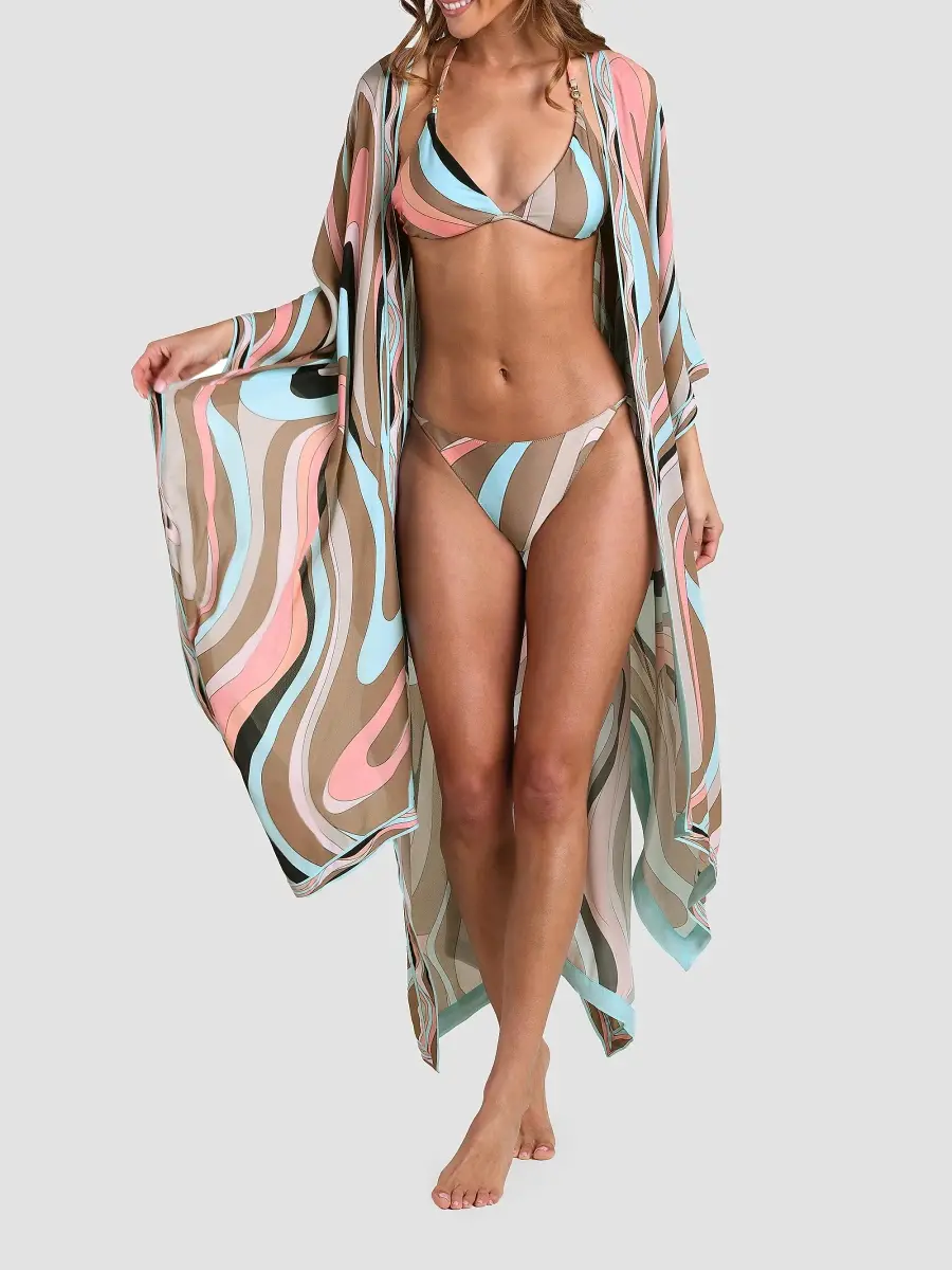 L'Agence Women's Abstract Swirl Kara Cover-Up | Thumbnail 2 L'Agence Women's Abstract Swirl Kara Cover-Up | Thumbnail 2