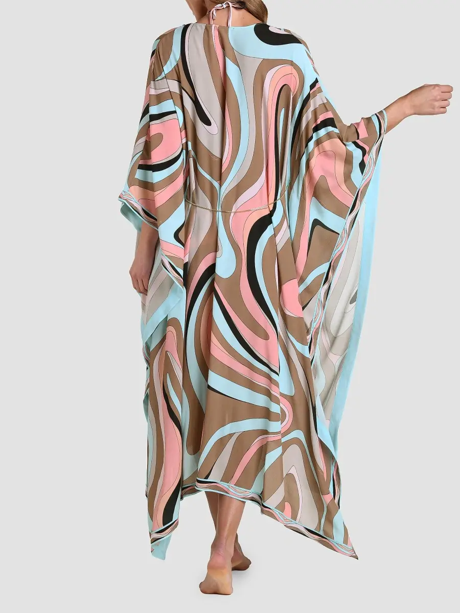 L'Agence Women's Abstract Swirl Kara Cover-Up | Thumbnail 3 L'Agence Women's Abstract Swirl Kara Cover-Up | Thumbnail 3