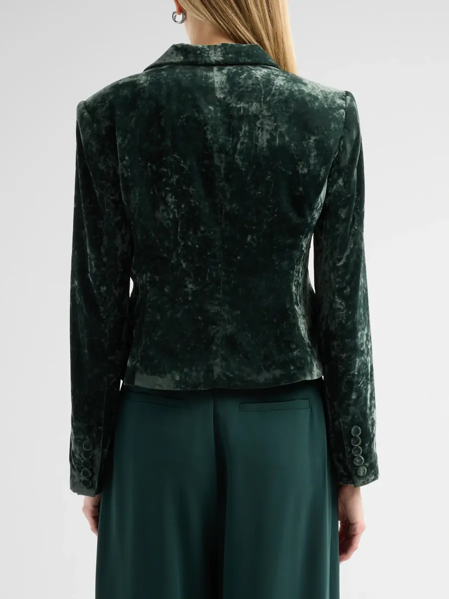 Cinq à Sept Women's Velvet Le Petit Karlie Blazer | Thumbnail 3 Cinq à Sept Women's Velvet Le Petit Karlie Blazer | Thumbnail 3
