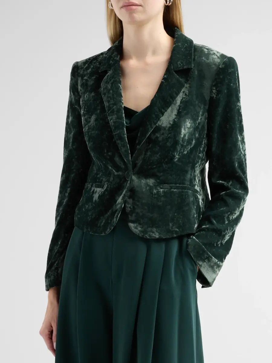 Cinq à Sept Women's Velvet Le Petit Karlie Blazer | Thumbnail 4 Cinq à Sept Women's Velvet Le Petit Karlie Blazer | Thumbnail 4