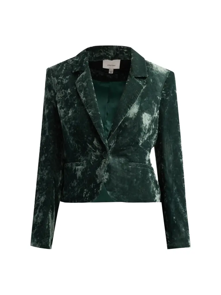 Cinq à Sept Women's Velvet Le Petit Karlie Blazer