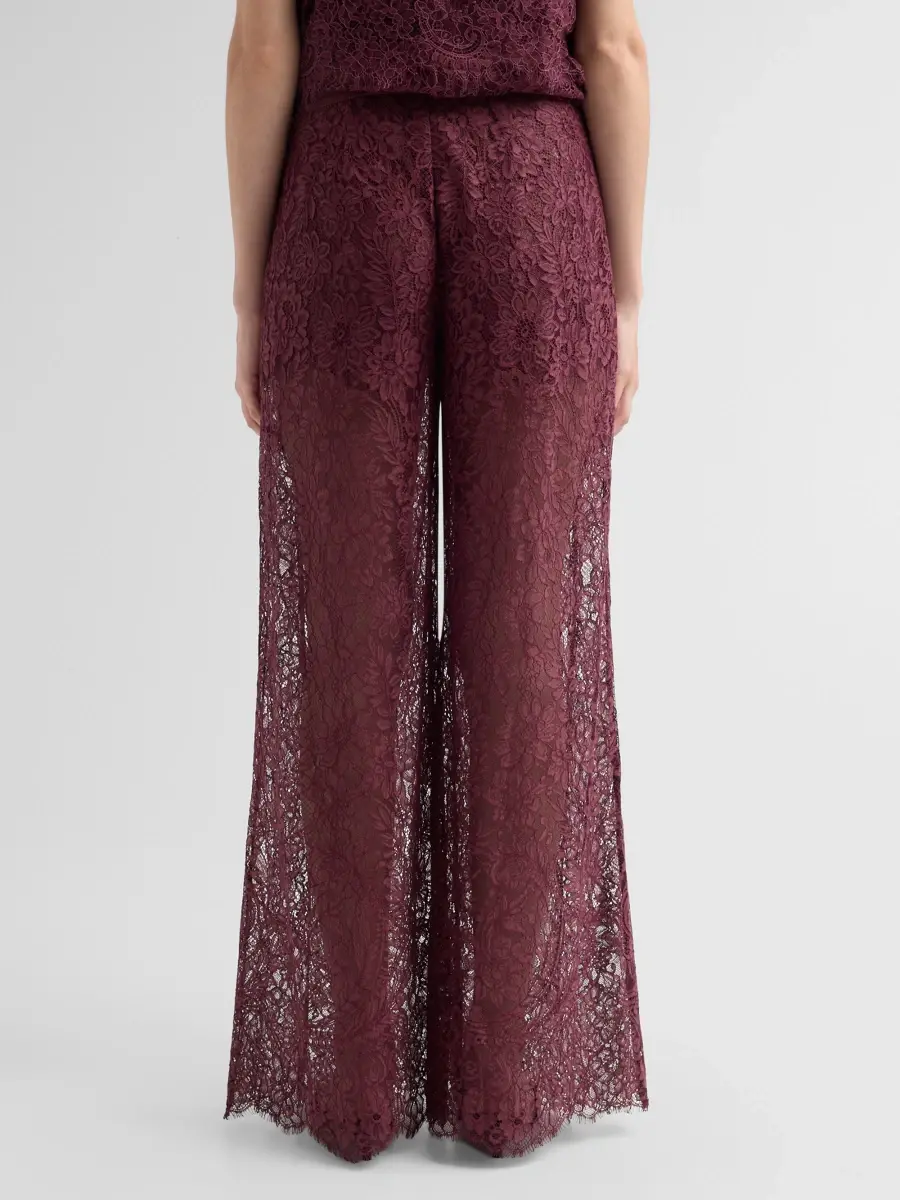 LoveShackFancy Women's Riana Lace Wide-Leg Self-Belt Pants | Thumbnail 3 LoveShackFancy Women's Riana Lace Wide-Leg Self-Belt Pants | Thumbnail 3