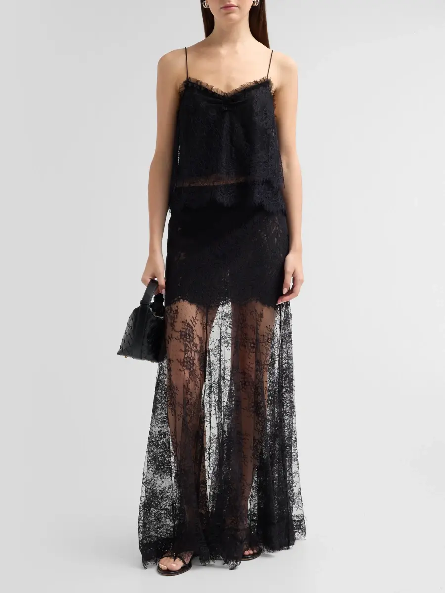 LoveShackFancy Women's Carline Lace Maxi Skirt | Thumbnail 2 LoveShackFancy Women's Carline Lace Maxi Skirt | Thumbnail 2