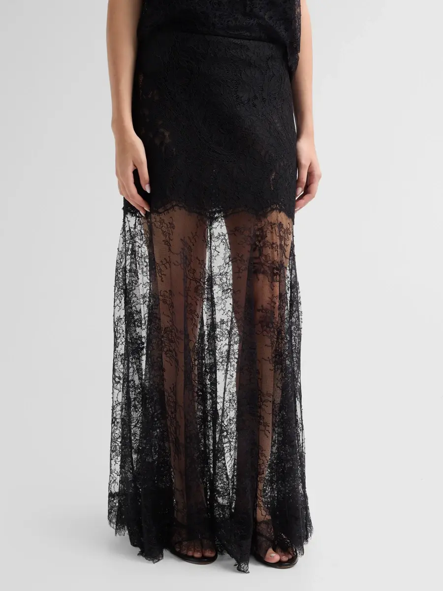 LoveShackFancy Women's Carline Lace Maxi Skirt | Thumbnail 4 LoveShackFancy Women's Carline Lace Maxi Skirt | Thumbnail 4