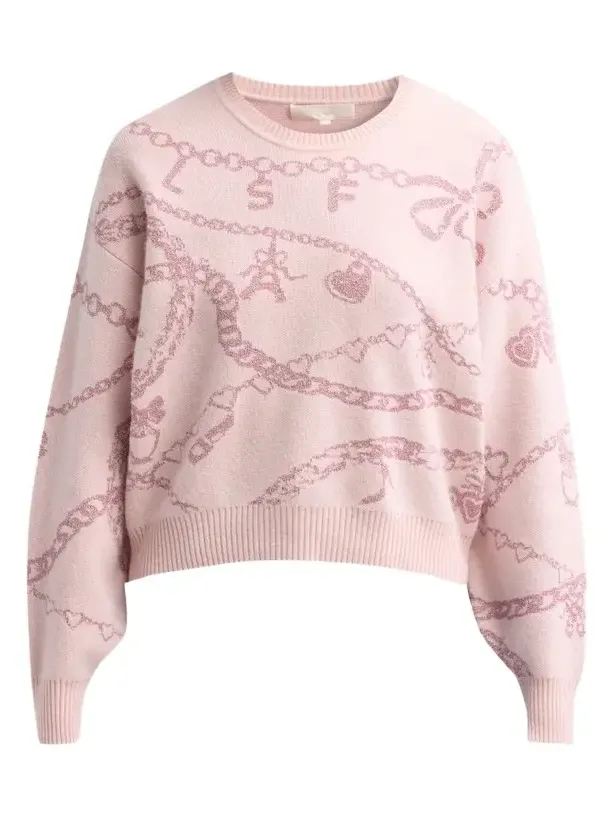 Women's Calindra Metallic Wool-Blend Crewneck Sweater Women's Calindra Metallic Wool-Blend Crewneck Sweater