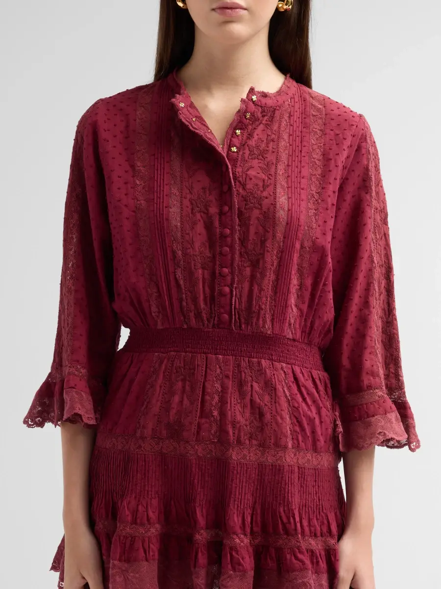 LoveShackFancy Women's Vesna Embroidered Cotton Mini Dress | Thumbnail 5 LoveShackFancy Women's Vesna Embroidered Cotton Mini Dress | Thumbnail 5
