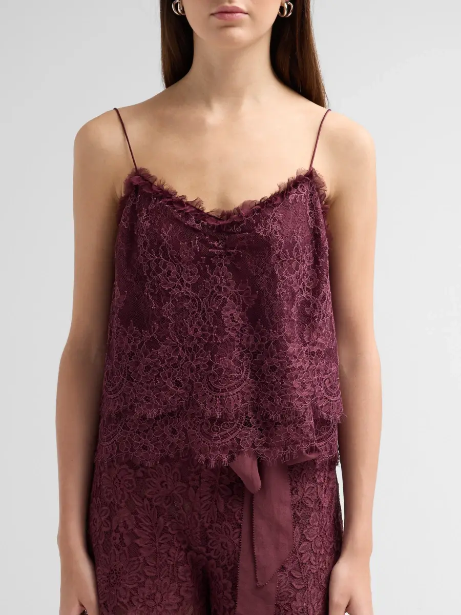 LoveShackFancy Women's Ferni Lace Top | Thumbnail 5 LoveShackFancy Women's Ferni Lace Top | Thumbnail 5