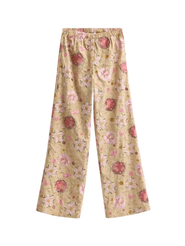 Women's Janae Floral Embroidered Pants Women's Janae Floral Embroidered Pants