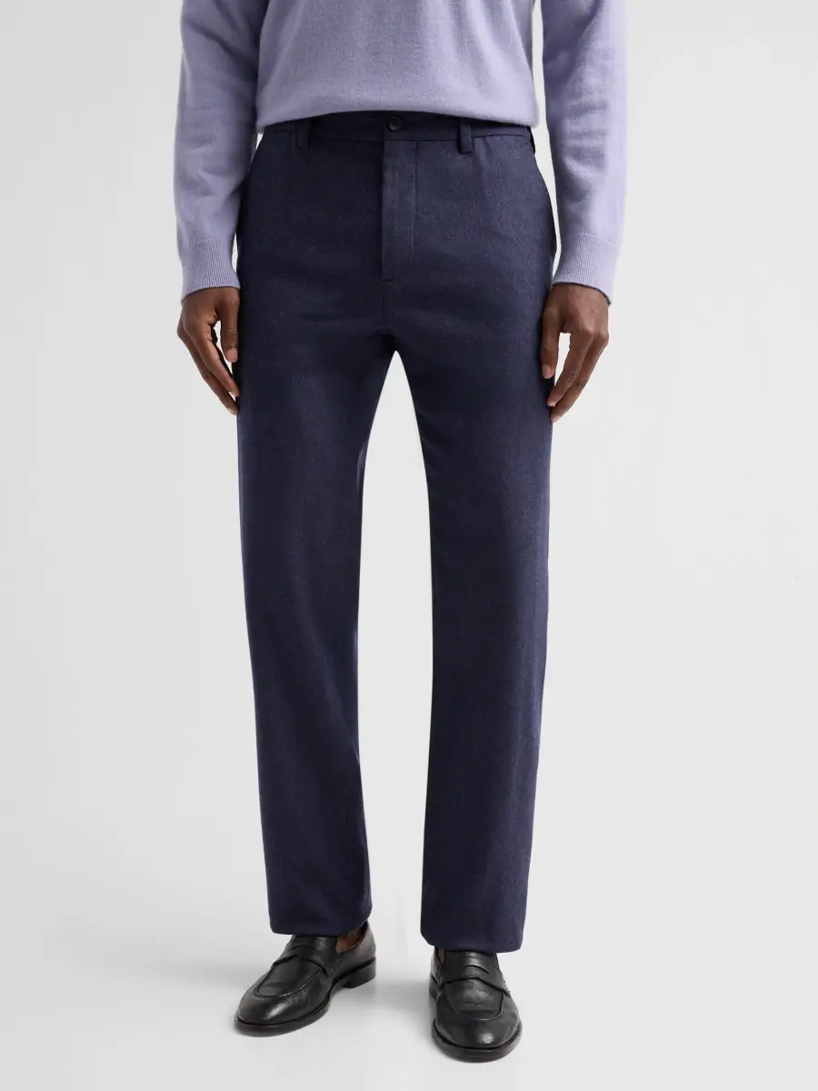 Vince Men's Owen Wool Twill Trousers | Thumbnail 4 Vince Men's Owen Wool Twill Trousers | Thumbnail 4
