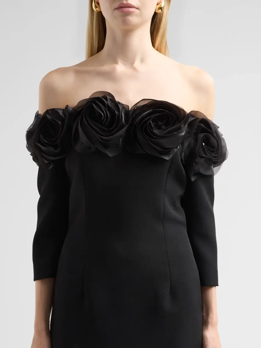 Teri Jon by Rickie Freeman Women's Floral Crêpe Off-The-Shoulder Gown | Thumbnail 5