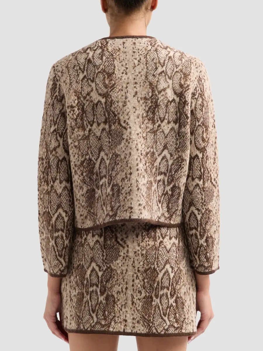 Cara Cara Women's Bristol Python Jacquard Cardigan | Thumbnail 3