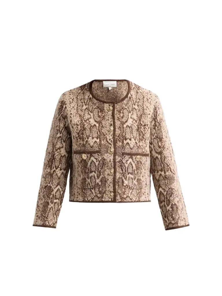 Cara Cara Women's Bristol Python Jacquard Cardigan